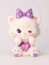 Копилка «Milly Cat», purple (18 см), пластик