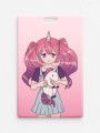 Держатель для карт Аниме "I'm unique unicorn girl" (6,5 х 10,4 см)