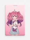Держатель для карт Аниме "I'm unique unicorn girl" (6,5 х 10,4 см)