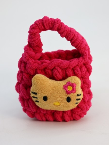 Сумочка для наушников "Kitty", pink (11.5*9.5 см) 