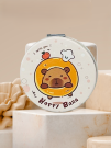 Зеркало раскладное "HappyBara", пончик (7*7 см)