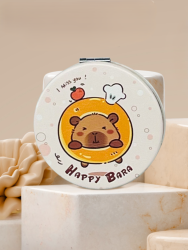 Зеркало раскладное "HappyBara", пончик (7*7 см)