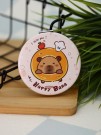 Зеркало раскладное "HappyBara", пончик (7*7 см)