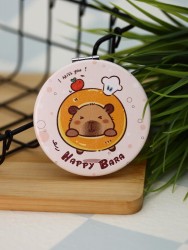 Зеркало раскладное "HappyBara", пончик (7*7 см)