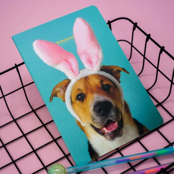 Тетрадь (A5) «Beautiful dogs», blue (13,5*20,5) 