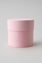Коробка круглая 10*10, нежно-розовый