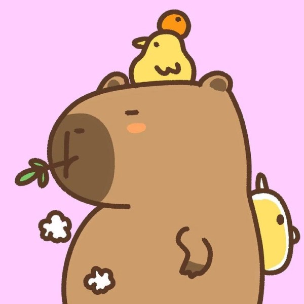 Алмазная мозаика  Draw Me! «Capybara with a duck», (20*20 см) 