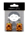 Серьги акриловые GIRLY "Capybara with turtle"