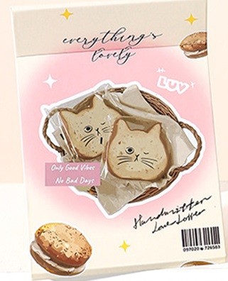 Зеркало "Cat bread", pink 