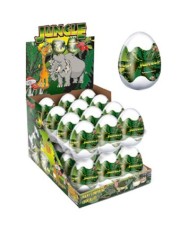Шоколадное яйцо-сюрприз "Egg Jungle Джунгли", 24шт.