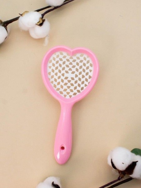 Расческа «Heart mesh», pink 