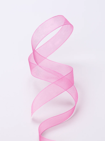 Лента для декора и подарков "Ribbon of magic", pink (1,5 см*1 м) 
