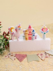 Набор свечей 3 шт. "Unicorn realm", (8 см)