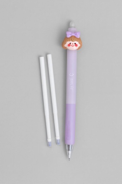 Ручка пиши-стирай "Girly bow", purple 