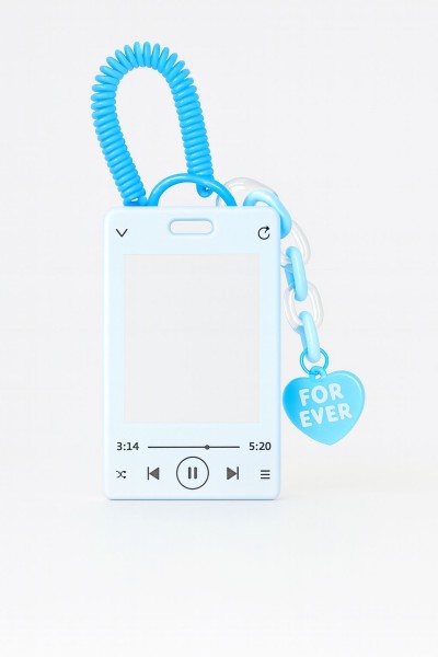Футляр для карт с брелком "Forever song", blue 