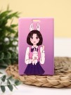 Держатель для карт Аниме "Love bunny girl" (6,5 х 10,4 см)