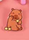 Значок акриловый iLikeGift "Capybara with apples"