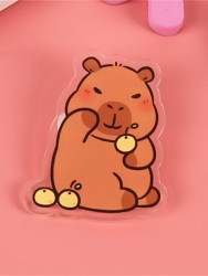 Значок акриловый iLikeGift "Capybara with apples"