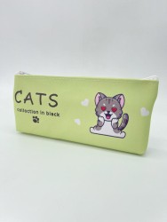 Пенал "Cats collection", green