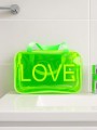 Дорожная косметичка "LOVE" yellow, 30*20*11 см