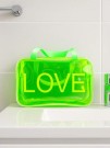 Дорожная косметичка "LOVE" yellow, 30*20*11 см