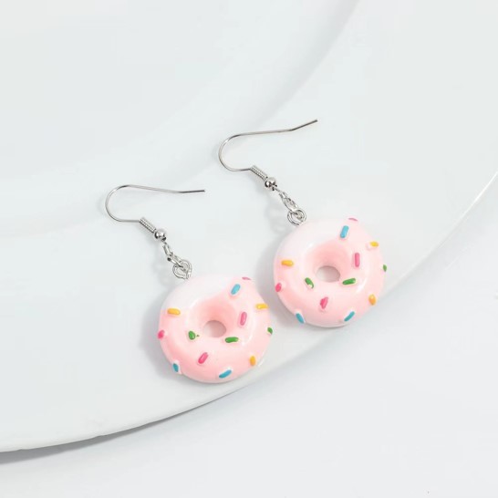 Серьги акриловые GIRLY "Tasty donut" 