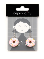 Серьги акриловые GIRLY "Tasty donut"