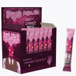 Жевательная конфета "Zombie мозг", клубника (ш/б 75шт*18гр)