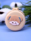 Расческа раскладная с зеркалом  "Winking girl folding", beige