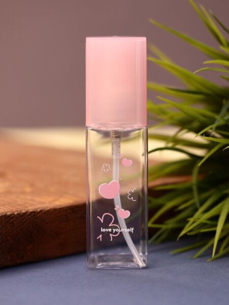 Дорожная бутылочка "Fine heart", pink (50 ml) 