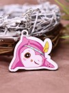 Брелок ECO из дерева "SOVA winking"