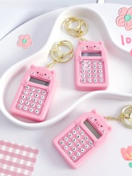 Брелок-калькулятор "Pig", pink