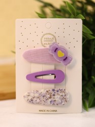 Набор заколок для волос "Purple candy", 3 шт. в наборе