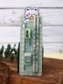 Канцелярский набор "Мишка", green (набор 5в1)