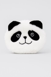 Кошелёк плюшевый "Panda", white mix (10*11 см)