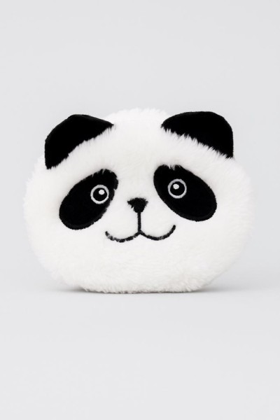 Кошелёк плюшевый "Panda", white mix (10*11 см) 