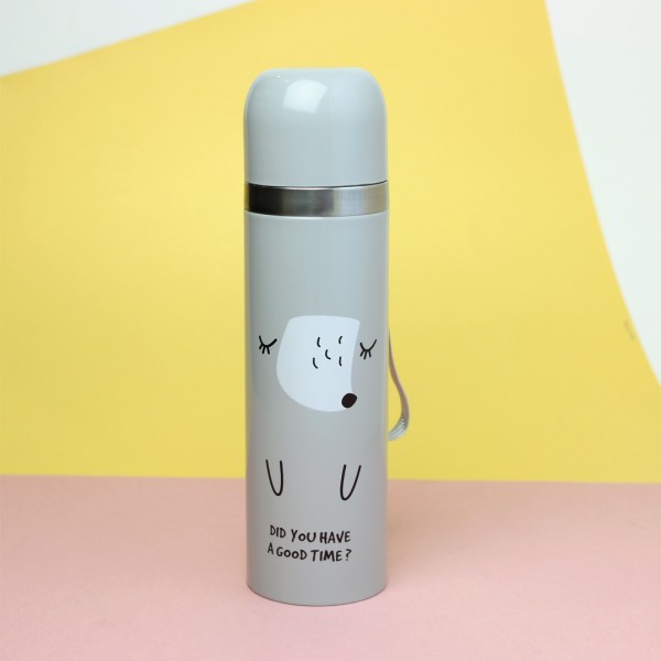 B-BW-6381-Z ТЕРМОС "Did you...?" grey 500ml 