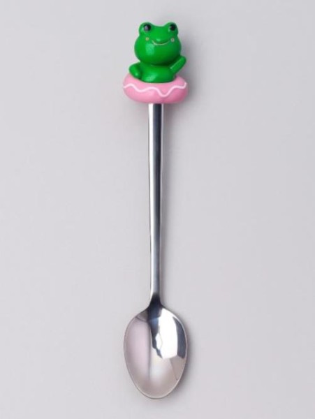 Ложка десертная "Funny frog", green 