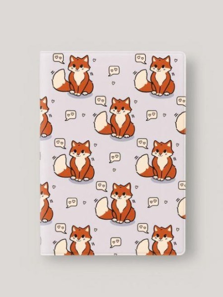 Обложка для паспорта Аниме «Many fox love», плотность 560 мкм 