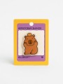 Значок акриловый iLikeGift "Capybara and Orange"