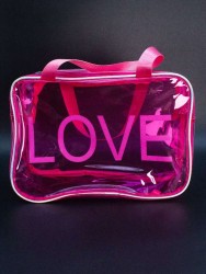 Дорожная косметичка "LOVE" pink, 30*20*11 см