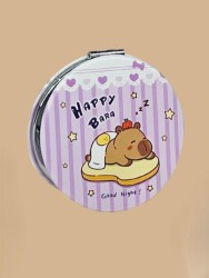 Зеркало раскладное "HappyBara", сэндвич (7*7 см)