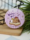 Зеркало раскладное "HappyBara", сэндвич (7*7 см)