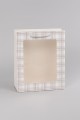 Пакет подарочный  (XS) "Elegant plaid", white (14.5*19.5*10)