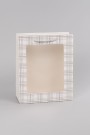 Пакет подарочный  (XS) "Elegant plaid", white (14.5*19.5*10)