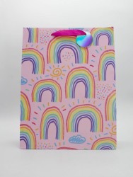 Пакет подарочный «Funny rainbow», pink (32*42*11.5)