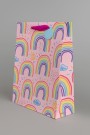 Пакет подарочный «Funny rainbow», pink (32*42*11.5)
