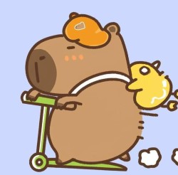 Алмазная мозаика  Draw Me! «Capybara on a scooter», (20*20 см)