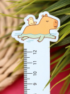 Линейка ECO из дерева «Capybara and duck»