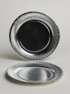 Набор бумажных тарелок 20 шт. "Silver party" (230 мм)